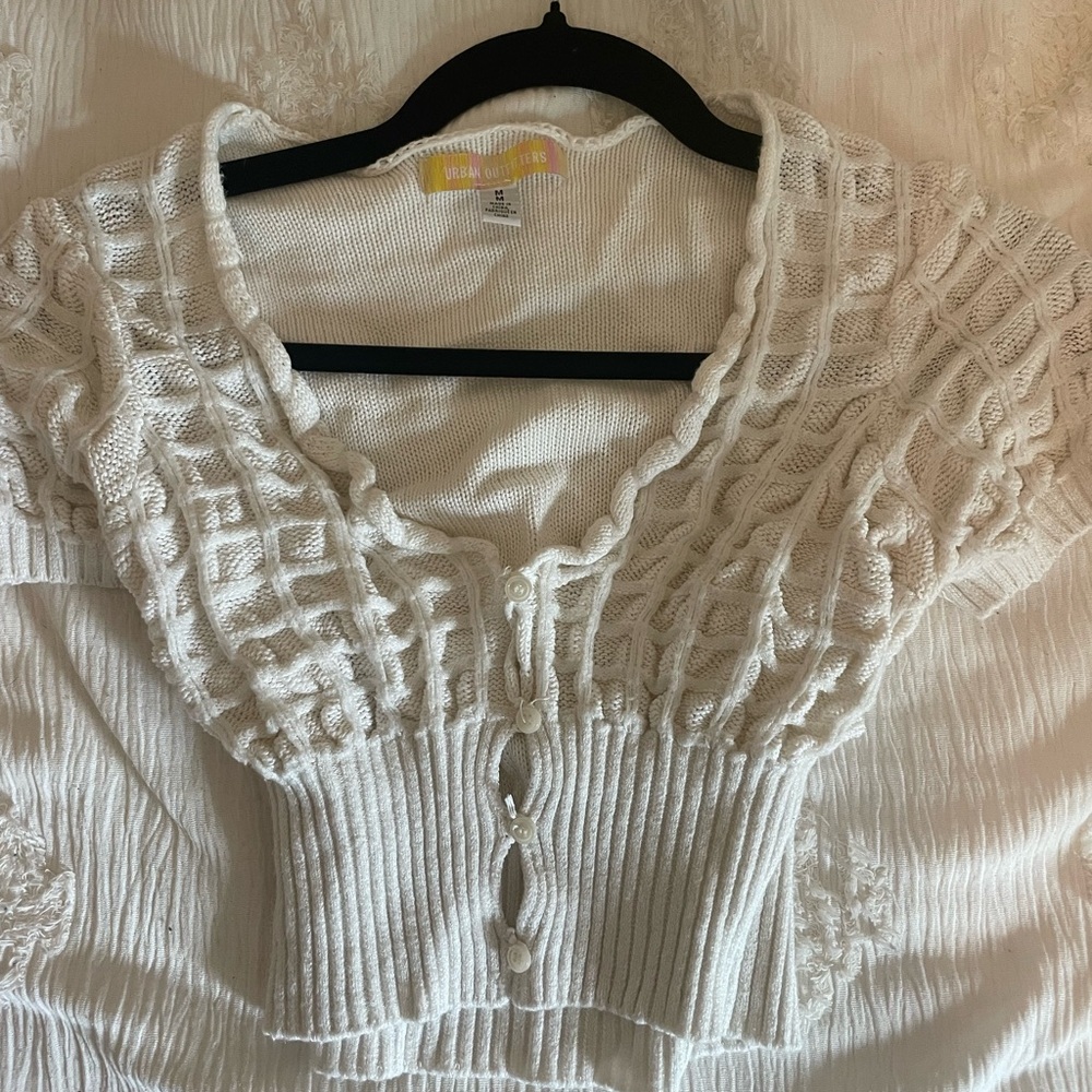Urban Outfitters Cream Knit Top